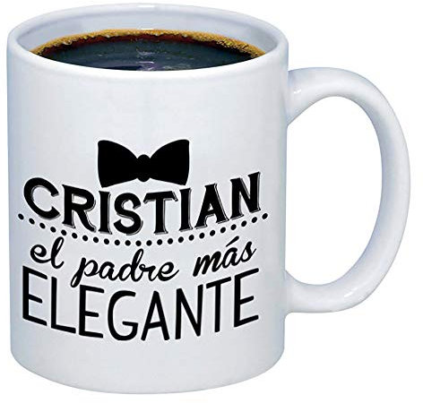 Regalo personalizzabile per il papà più elegante: tazza personalizzata con il tuo nome (tazza Padre elegante)