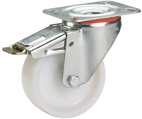 Dörner + Helmer 728541 Lenkrolle mit Platte, Weiß