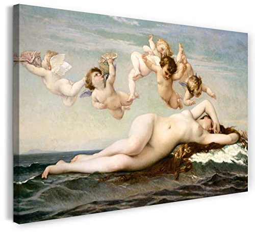 Printed Paintings Leinwand (80x60cm): Alexandre Cabanel - Die Geburt der Venus
