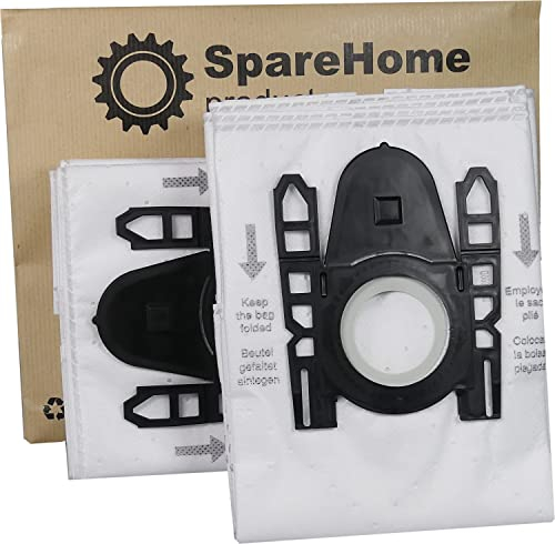 SpareHome® 10 bolsas Hyperfilter Plus alta filtracíon + 2 filtros reemplazo para aspiradores Bosch tipo G/G All/GXXL/GXL BBZ41FGALL BBZ16GALL