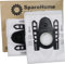 SpareHome® 10 bolsas Hyperfilter Plus alta filtracíon + 2 filtros reemplazo para aspiradores Bosch tipo G/G All/GXXL/GXL BBZ41FGALL BBZ16GALL