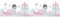 Parato 105499 Rasch Textil Babylandia Vlies Bordüre 105499 Prinzessin Einhorn Schloss Schmetterling Rosa Blau 5 x 0.26 m 210 g
