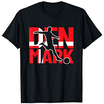 Dänemark Fußballfans Trikot | Danmark Fans Dänischer Fußball T-Shirt