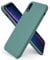 ORNARTO Custodia in Silicone Liquido per iPhone XR, Cover Sottile in Silicone Liquido in Gomma Gel Morbida per iPhone XR (2018) 6,1 pollici-Verde Pineta