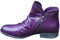 Stivali Donna Moda Casual Retro Tinta Unita Scarpe Corte con Cerniera alla Caviglia (42,Viola)