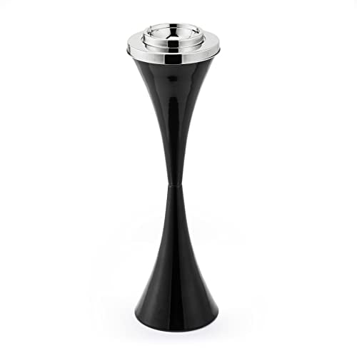 CO-Z Freistehend Aschenbecher Standaschenbecher Zigarettenschachtel mit Standfuß 55,6 cm hoch Floor Standing Ashtray Draußen und Drinnen Rauchersäule Aschersäule (Schwarz)