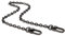 Xiazw Feine Geldbörse Kette Schulter Umhängeriemen Tasche Zubehör Charm Dekoration (Schwarz, 45 cm)