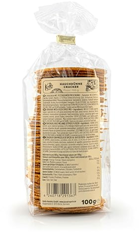 KoRo - Hauchdünne Cracker Pizza 100 g - Knusprig - Würzig - Ideal als Party-Snack und für zwischendurch
