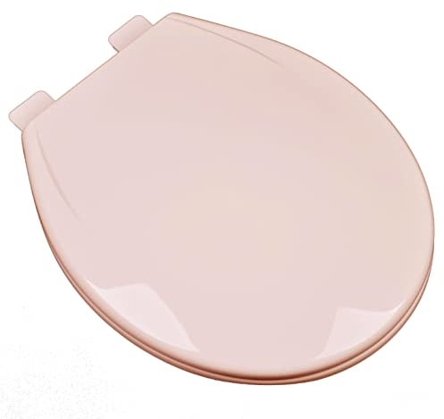 Bath Décor 2Q1R6-20 Deluxe Slow Close Plastic Toilet Seat with Vari-Adjust R'N'C Hinge and Quik-Lok Mounting Hardware, Venetian Pink