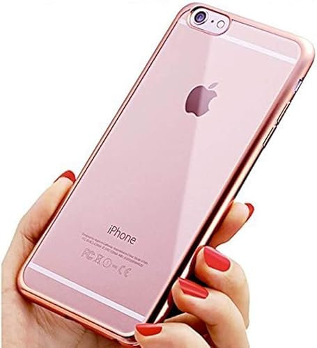 Case For iPhone 7 Plus / 8 Plus Ultra-Thin Shock Resistant Metal Electroplating Technology Soft Gel TPU Silicone Case Cover In Rose Gold Band Compatible With iPhone 7 Plus Or iPhone 8 Plus