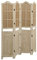 vidaXL Paravent 4-TLG. Raumtrenner Raumteiler Trennwand Umkleide Sichtschutz Spanische Wand Wohnzimmer Schlafzimmer Braun 140x165cm Stoff
