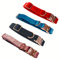 Velour Feel Adjustable Dog Collar Velvet Soft Touch Black Teal Blue Pink Red (L, Ruby Red)