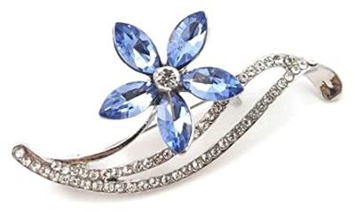 Forget Me Not Flower Brosche, die Lieblingsblume der verstorbenen Prinzessin Diana in einer Geschenktüte