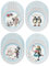 Talking Tables Alice in Wonderland Paper Plates 24pack - Disposable Tableware for Mad Hatter's Tea Party Supplies, Birthday, Baby Shower, World Book Day, 4X Character Designs,23 centimeters
