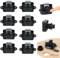 TWSOUL 10st Push Button Catch Door Lock, Keyless Schrank Pull Lock 26mm Öffnungsloch, Locks Riegelknopfschrank, Push Lock, Möbelschlosser Schloss Für Wohnmobil Caravan (Schwarz - 10pcs)