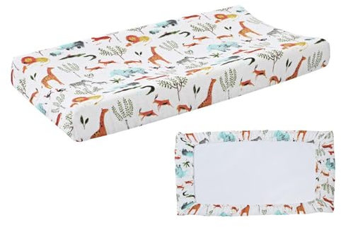 Housse De Matelas À Langer, Housse De Table À Langer En Coton Doux Et Respirant Imperméable, Super Douce Et Respirante, Motif Floral, Pour Matelas À Langer
