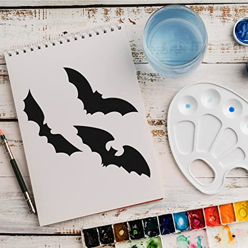 Schablone Fledermaus Nacht v2 Design Stencil DIY Airbrush Muster Wandgestaltung Sprühschablone 15 x 21 cm