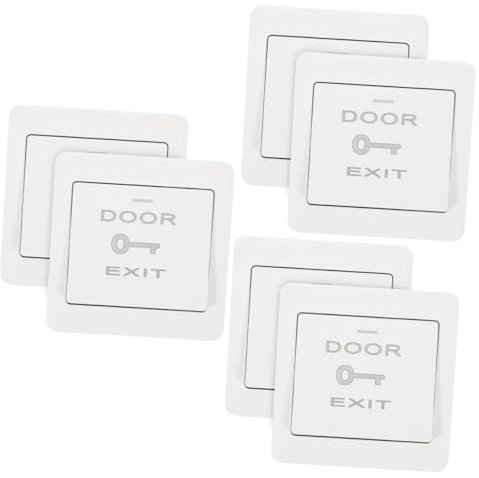 iplusmile 3sets Ring Doorbell Wall Plate Easy to Manage Doorbell Wall Plate Cover Push Button 2pcs*3