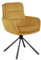 Dynamic24 Armlehnstuhl Cord Optik Gold Esszimmerstuhl Polsterstuhl Wohnzimmer Küche Stuhl