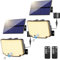 Nipify Solar Lights 2pk - 310LED Security/Pir Motion Sensor - 3 Mode & Remote - IP65 Split Solar Powered for Garden, Yard, Shed