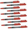 Beaupretty 10st Augenbrauenstift Tragbarer Augenbrauenliner Operationsmarker Hautstift Kosmetischer Liner Chirurgischer Markierungsstift Weißer Tätowierstift Beauty-marker Rot Plastik