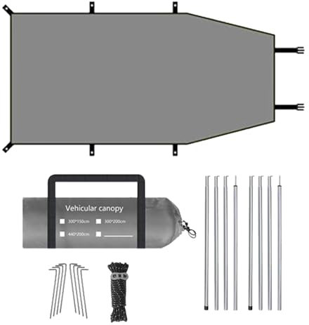 Tienda de campaña de techo para coche, tienda de campaña impermeable, tienda de campaña para coche, equipo de camping ligero, tienda de campaña impermeable, tienda de campaña con estacas y cuerdas