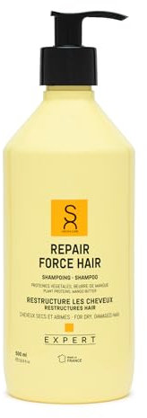 Sacha Care Expert Repair Force Hair Shampoo – Mit pflanzlichen Proteinen und Mangobutter – Für trockenes und geschädigtes Haar – Reparierende Pflege 500 ml