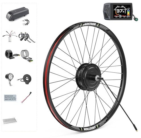 BAFANG 48V 500W 28 29 Zoll 700C Hinterradnabenmotor Kit G020 E-Bike Umrüstkit mit EKD01 Digitaldisplay & PAS Smart Controller Elektrisches Fahrrad Radmotor Kit für Mountainbikes