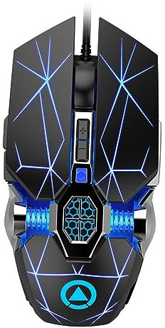 CONGARTENO Souris Gaming Filaire Programmable USB avec Rétroéclairage LED RGB Ergonomique pour Pc