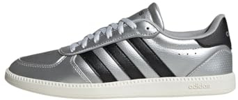 adidas Women's Breaknet Sleek Schuh Matte Silver/Core Black/Off White 42 2/3
