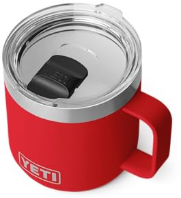 YETI Rambler 14 oz (414 ml) Stapelbare Tasse Mit Durasip Keramikbeschichtung - Rescue Red