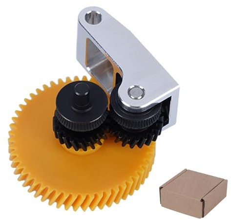 Upgrade Extruder Gruppo di trasmissione in acciaio temprato per Bambu Lab P1P, P1S, X1C, X1E, Hardened Steel Extruder Gear Kit,3D Printer DLC Nano Coating Hardened Steel Extruder Dual Gear per serie