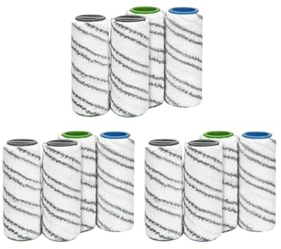 BRKTWMCCY Parti di Ricambio for aspirapolvere Robot Elettrico for Pavimenti, Compatibile con Karcher, FC5 FC7 FC3 FC3D(12pcs B)