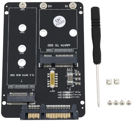 EMSea M.2 NGFF/MSATA to 2.5 inch SATA 3 Adapter Card Compatible with DOS Compatible with Windows Systems