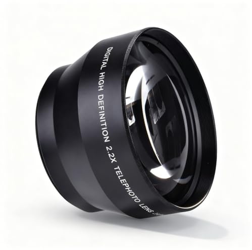 67mm Teleconverter Lens 2.2X Magnification, DSLR Camera Accessory - Premium Optical Glass, Metal Shell, Lightweight Design