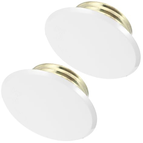 FUOYLOO Fire Sprinkler Head Covers 2Pcs White Flat Cover Plates for Fire Sprinkler Systems Quick Replacement for Commercial Buildings