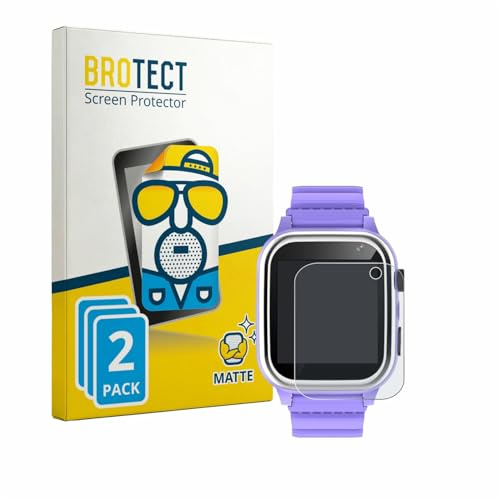 BROTECT Entspiegelungs-Schutzfolie für kaacly Kids Smartwatch 1.44 (2 Stück) Matte Displayschutz-Folie, Anti-Reflex, Anti-Fingerprint