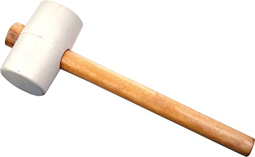 LSR TOOLS Gummihammer Profi-W 64 mm, Größe 2, weißer Kopf,DIN 5128-60, 30352400