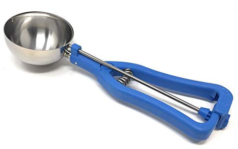 F7008B Porzionatore colore BLU per tartufi/polenta/gelato professionale in acciaio inox Diam 79mm