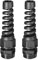 uxcell M12 Cable Gland Waterproof IP68 Nylon Joint Adjustable Locknut with Strain Relief for 4.5-7.8mm Dia Wire, 2 Pcs