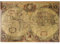 Poster mit Weltkarte im Retro-Stil, , braunes Papier, Wandkunst für Heimdekoration, 71 x 50 cm