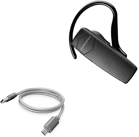 BoxWave Cable for Plantronics Explorer 55 (Cable by BoxWave) - Micro USB DuraCable, Braided Micro USB Charging Cable for Plantronics Explorer 55 - Space Grey