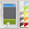 OUBO Plissee ohne Bohren Klemmfix Aluminium-Schienen, Anthrazit 90x130cm (BXH), Jalousie Easyfix Faltrollo mit Klemmträger Sonnenschutz und Sichtschutz lichtdurchlässig Rollo für Fenster & Tür