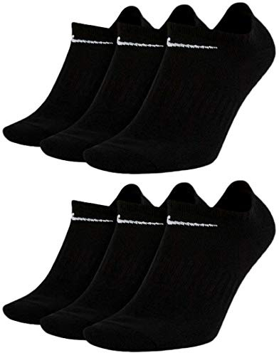 Nike Socken 6 Paar Sneakersocken Füßlinge Socken SX7700,6 Paar Schwarz,46-50