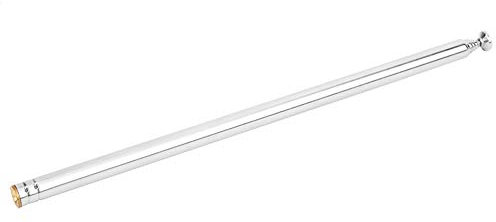 Antenne Télescopique à Tige 165mm ~ 970mm Antenne de Télécommande Antenne de Gain de Signal à Canal Complet en Cuivre à 7 Sections pour TV FM Radio