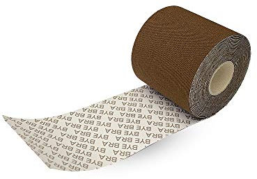 Bye Bra Rotolo di Nastro per Il Corpo, Nastro per Il Sollevamento del Seno, Reggiseno Adesivo, Nastro per Sollevamento Pesi con Copricapezzoli in Raso, Diversi Colori Disponibili