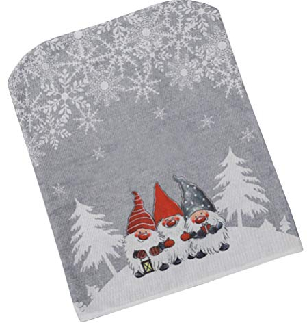 Toyvian Weihnachten Stuhlbezug Stuhl Rückenlehne Husse Weihnachten Wichtel Zwerg Grau Stuhlabdeckung Esszimmerstühle Beschützer Party Zuhause Restaurant Esszimmer Dekoration Weihnachtsdeko