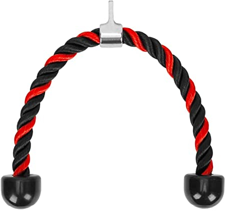 LAPONO Nylon Antidérapant Corde à Triceps pour, Musculation Câble Traction Rope Gym Aptitude,Raffermir Corde Abaisser Attachement avec poignée antidérapante pour la Maison ou la Salle de Sport-le
