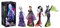 Hasbro Disney Princess Villains Collection - Confezione da 4 fashion doll, giocattolo per bambini dai 5 anni in su