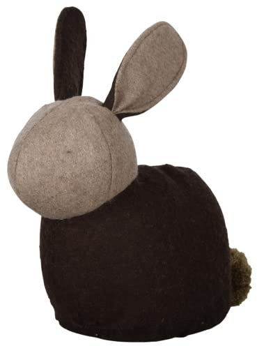 Easydistri Cale-porte En Feutre - Lapin - L 47,3 Cm X L 10,8 Cm X H 30,5 Cm